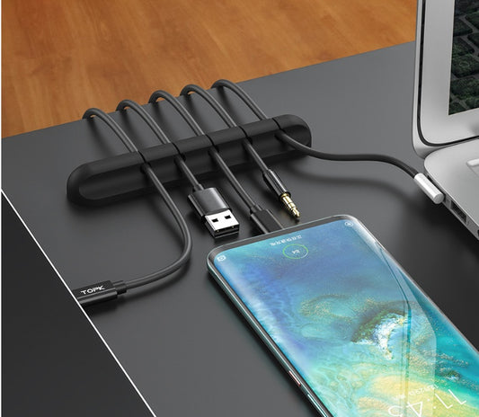 Silicone USB Cable Organizer Management