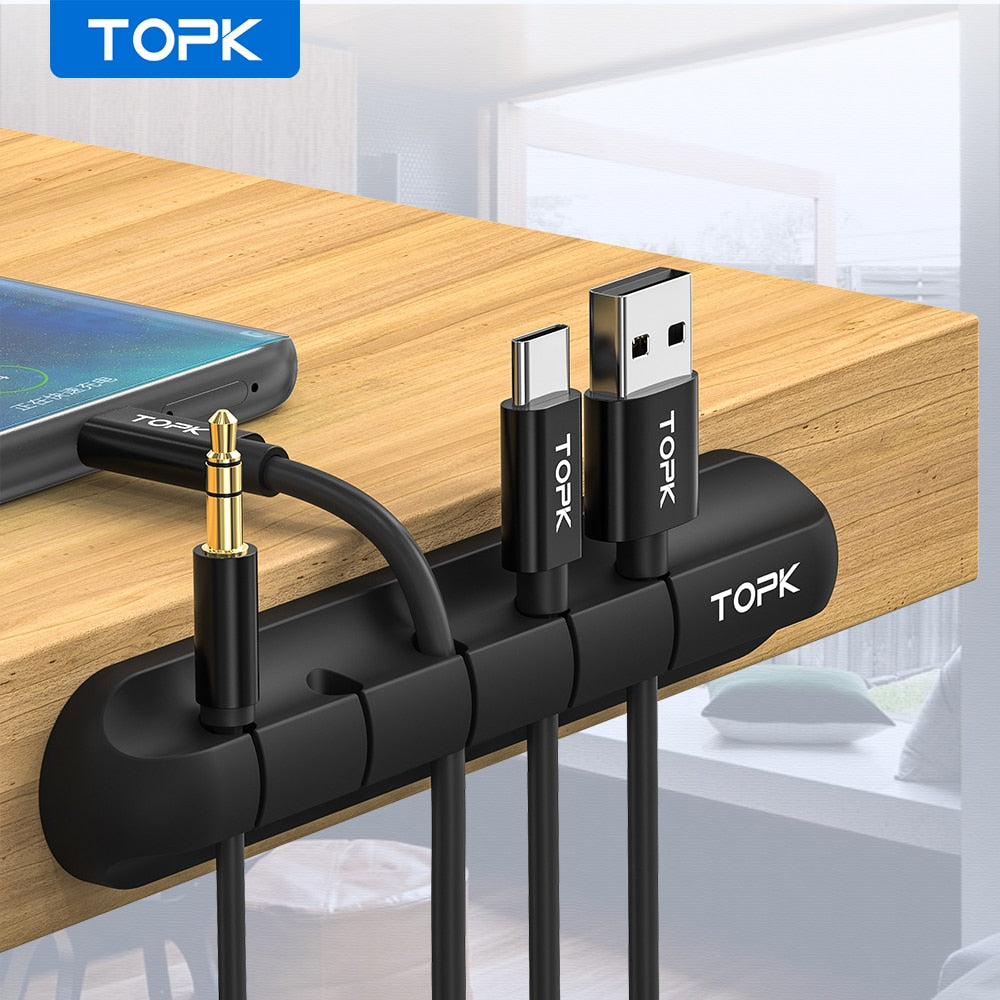 Silicone USB Cable Organizer Management