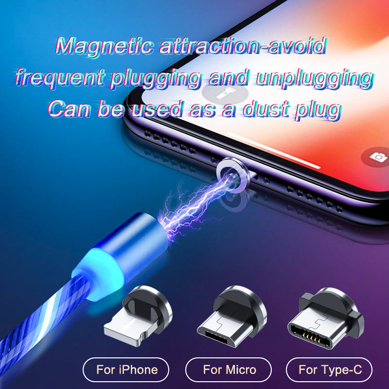 Magnetic Fast Charging Cable LED (3-in-1)